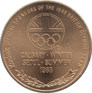 1988 OLYMPICS MEDALLION CALGARY - WORLD COINS - Cambridgeshire Coins