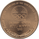 1988 OLYMPICS MEDALLION CALGARY - WORLD COINS - Cambridgeshire Coins