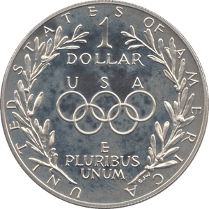 1988 ONE DOLLAR SILVER PROOF USA - SILVER WORLD COINS - Cambridgeshire Coins