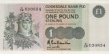 1988 ONE POUND CLYDESDALE BANK BANKNOTE REF SCOT - 68 - WORLD BANKNOTES - Cambridgeshire Coins