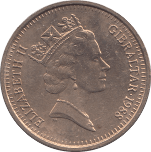 1988 £2 GIBRALTAR - £2 BU - Cambridgeshire Coins