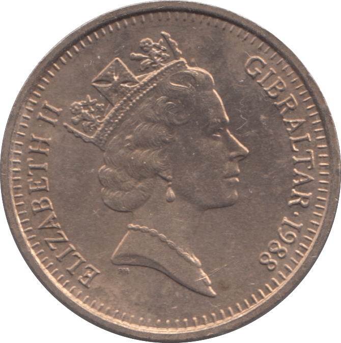 1988 £2 GIBRALTAR - £2 BU - Cambridgeshire Coins