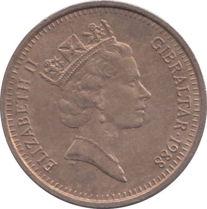 1988 £2 GIBRALTAR - £2 BU - Cambridgeshire Coins