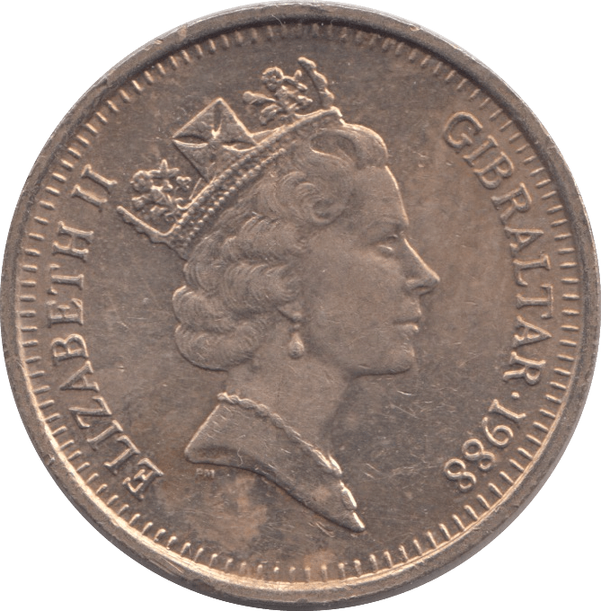 1988 £2 GIBRALTAR - £2 BU - Cambridgeshire Coins