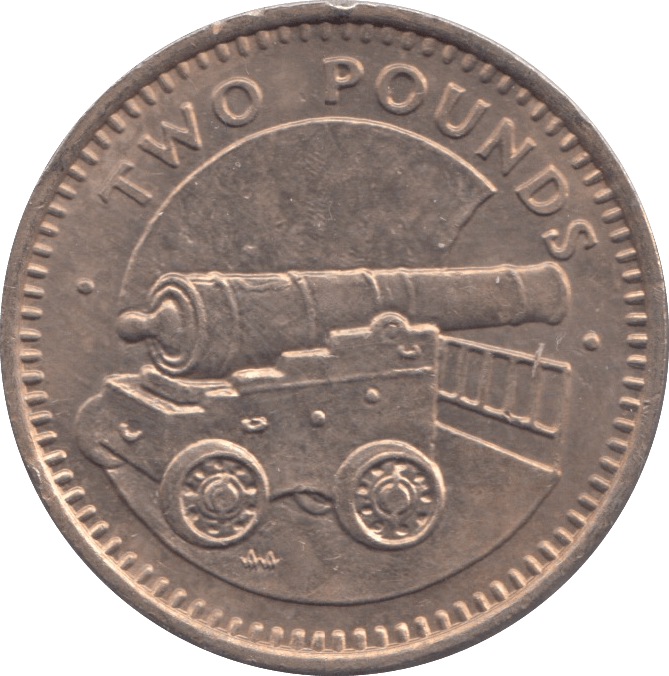 1988 £2 GIBRALTAR - £2 BU - Cambridgeshire Coins