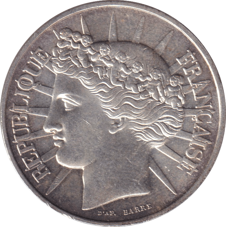 1988 SILVER ONE HUNDRED FRANC FRANCE - SILVER WORLD COINS - Cambridgeshire Coins