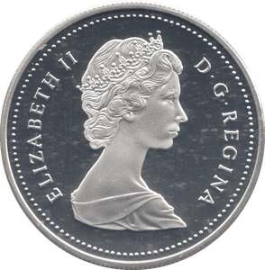 1988 SILVER PROOF CANADIAN DOLLAR - SILVER WORLD COINS - Cambridgeshire Coins