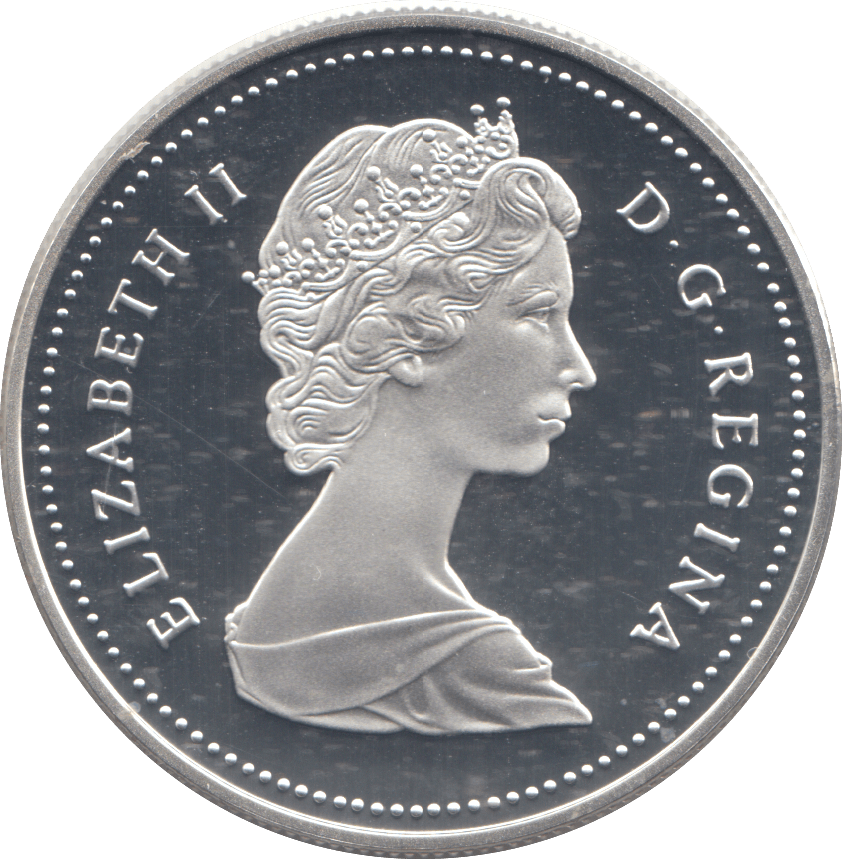 1988 SILVER PROOF CANADIAN DOLLAR - SILVER WORLD COINS - Cambridgeshire Coins