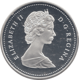 1988 SILVER PROOF CANADIAN DOLLAR - SILVER WORLD COINS - Cambridgeshire Coins