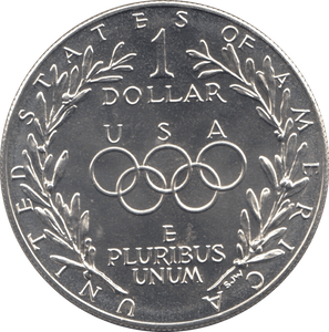 1988 SILVER PROOF OLYMPIAD DOLLAR USA - SILVER WORLD COINS - Cambridgeshire Coins