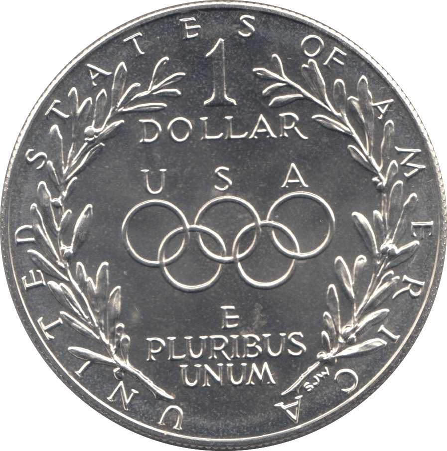 1988 SILVER PROOF OLYMPIAD DOLLAR USA - SILVER WORLD COINS - Cambridgeshire Coins