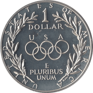 1988 SILVER PROOF OLYMPIAD DOLLAR USA - SILVER WORLD COINS - Cambridgeshire Coins