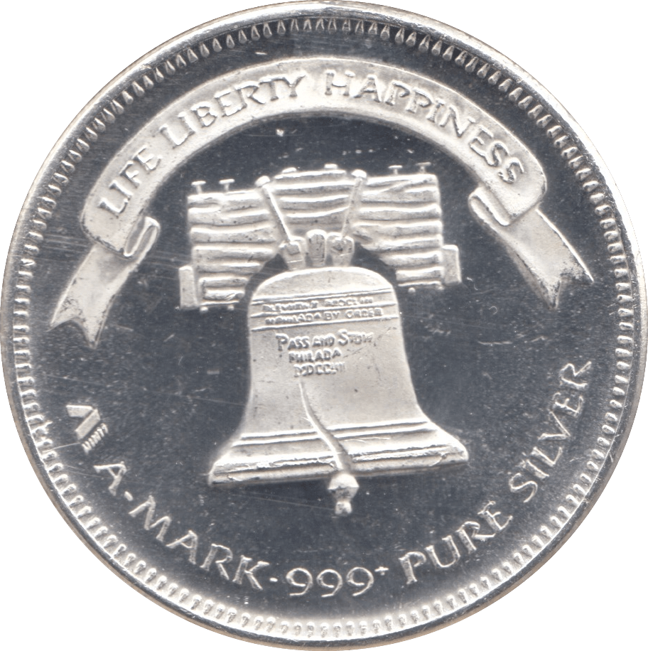 1988 SILVER UNITED STATES .999 FINE SILVER ROUND - SILVER WORLD COINS - Cambridgeshire Coins