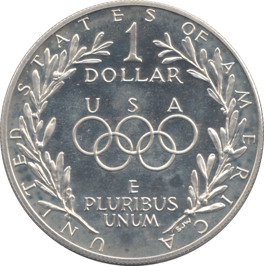1988 SILVER USA OLYMPIAD DOLLAR - WOLRD SILVER COINS - Cambridgeshire Coins