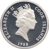 1988 TWENTY FIVE DOLLARS SILVER PROOF USA - SILVER WORLD COINS - Cambridgeshire Coins