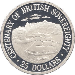 1988 TWENTY FIVE DOLLARS SILVER PROOF USA - SILVER WORLD COINS - Cambridgeshire Coins