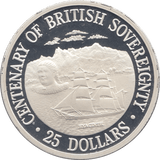 1988 TWENTY FIVE DOLLARS SILVER PROOF USA - SILVER WORLD COINS - Cambridgeshire Coins