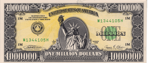1988 USA FANTASY 1,000,000 DOLLAR BANKNOTE REF-1749 - WORLD BANKNOTES - Cambridgeshire Coins