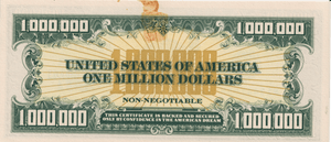 1988 USA FANTASY 1,000,000 DOLLAR BANKNOTE REF-1749 - WORLD BANKNOTES - Cambridgeshire Coins
