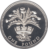 1989 £1 SILVER PROOF - £1 Silver Proof - Cambridgeshire Coins