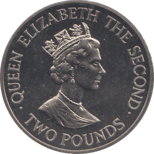 1989 2 POUNDS ROYAL VISIT BAILIWICK OF GUERNSEY ( BU ) - WORLD COINS - Cambridgeshire Coins