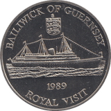 1989 2 POUNDS ROYAL VISIT BAILIWICK OF GUERNSEY ( BU ) - WORLD COINS - Cambridgeshire Coins