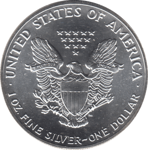 1989 AMERICAN EAGLE SILVER DOLLAR 1 OZ FINE SILVER - WORLD COINS - Cambridgeshire Coins