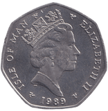 1989 ELECTRIC TRAM 50P ISLE OF MAN ( UNC ) AA - 50P REGIONAL ISSUES - Cambridgeshire Coins