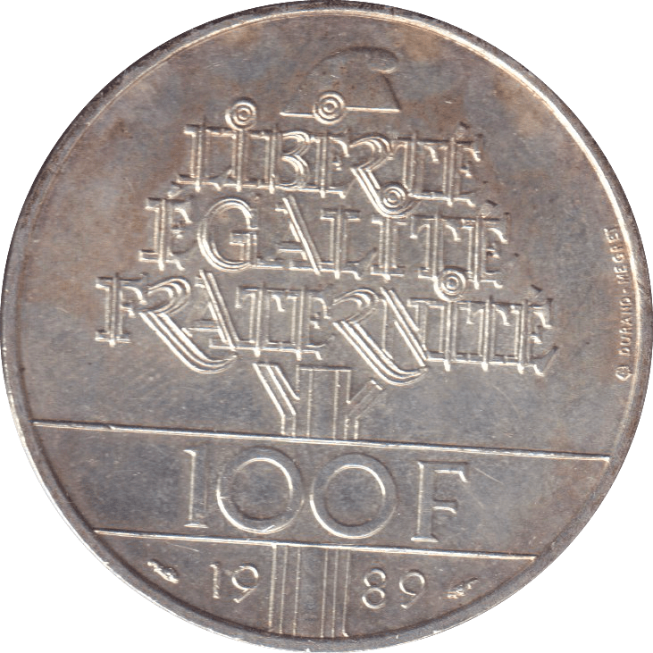 1989 FRANCE 100 FRANC - WORLD COINS - Cambridgeshire Coins