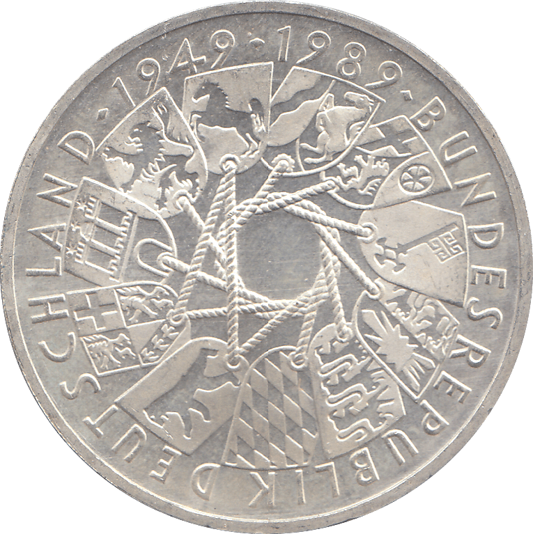 1989 GERMANY SILVER 10 MARK - WORLD COINS - Cambridgeshire Coins