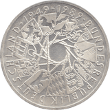 1989 GERMANY SILVER 10 MARK - WORLD COINS - Cambridgeshire Coins