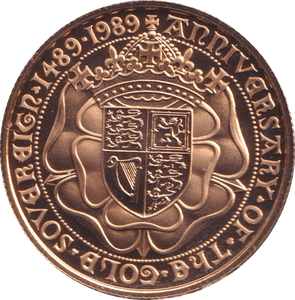 1989 GOLD DOUBLE SOVEREIGN TWO POUNDS ( PROOF ) - DOUBLE SOVEREIGN - Cambridgeshire Coins