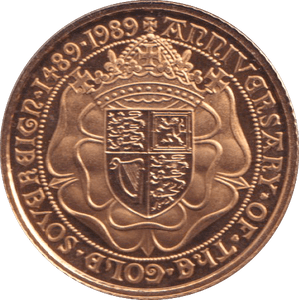 1989 GOLD HALF SOVEREIGN ( PROOF ) - HALF SOVEREIGN - Cambridgeshire Coins