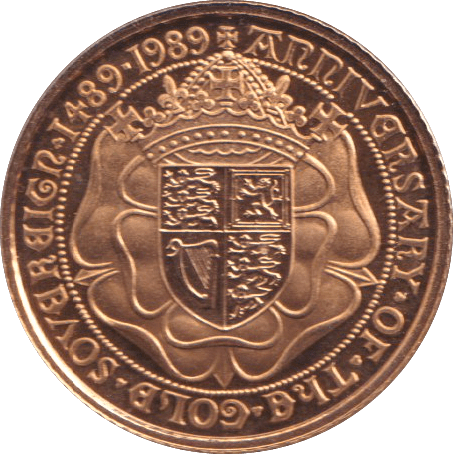 1989 GOLD HALF SOVEREIGN ( PROOF ) - HALF SOVEREIGN - Cambridgeshire Coins