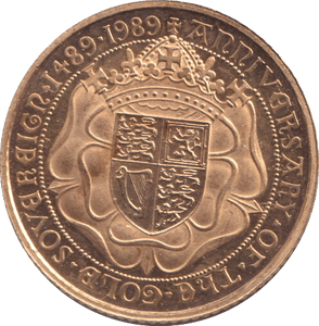 1989 GOLD HALF SOVEREIGN ( PROOF ) - HALF SOVEREIGN - Cambridgeshire Coins