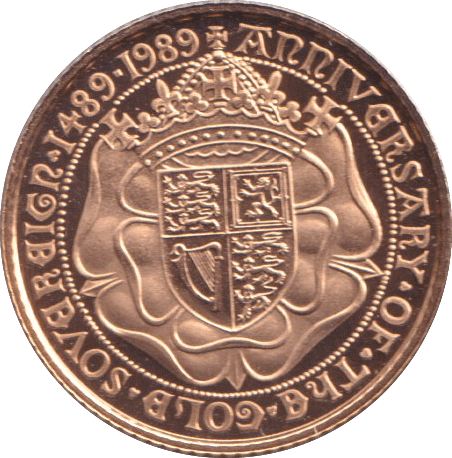 1989 GOLD HALF SOVEREIGN ( PROOF ) - HALF SOVEREIGN - Cambridgeshire Coins