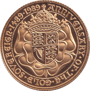 1989 GOLD SOVEREIGN ( PROOF ) - SOVEREIGN - Cambridgeshire Coins