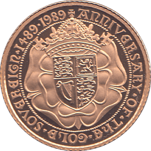 1989 HALF SOVEREIGN ( PROOF ) - HALF SOVEREIGN - Cambridgeshire Coins