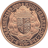 1989 HALF SOVEREIGN ( PROOF ) - HALF SOVEREIGN - Cambridgeshire Coins