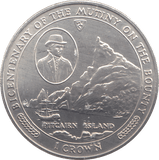 1989 ONE CROWN BICENTENARY OF THE MUTINY ON THE BOUNTY - WORLD COINS - Cambridgeshire Coins