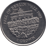 1989 ONE CROWN - WORLD COINS - Cambridgeshire Coins