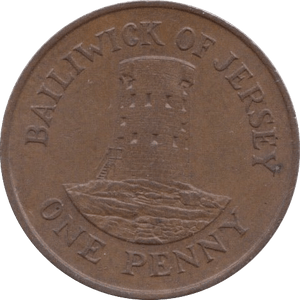 1989 ONE PENNY JERSEY - WORLD COINS - Cambridgeshire Coins