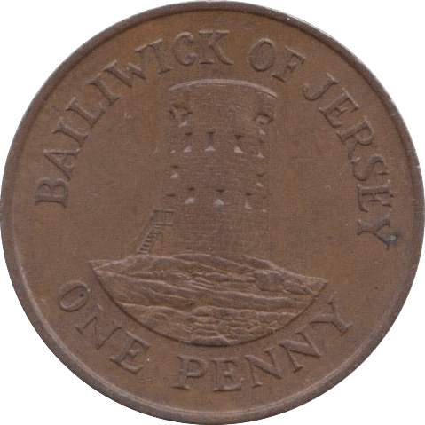 1989 ONE PENNY JERSEY - WORLD COINS - Cambridgeshire Coins
