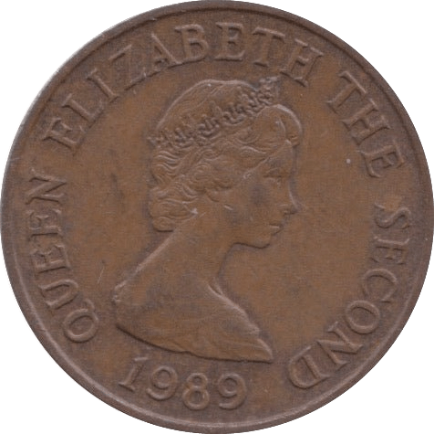 1989 ONE PENNY JERSEY - WORLD COINS - Cambridgeshire Coins