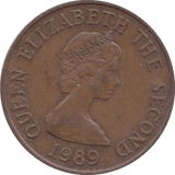 1989 ONE PENNY JERSEY - WORLD COINS - Cambridgeshire Coins