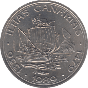 1989 PORTUGAL ONE HUNDRED ESCUDOS - WORLD COINS - Cambridgeshire Coins