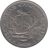 1989 PORTUGAL ONE HUNDRED ESCUDOS - WORLD COINS - Cambridgeshire Coins