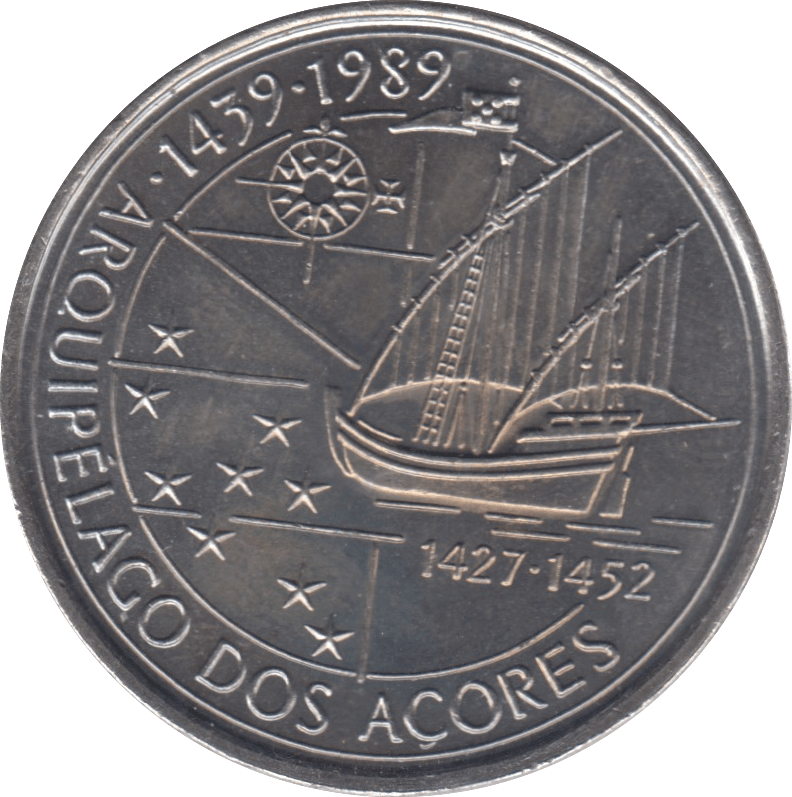 1989 PORTUGAL ONE HUNDRED ESCUDOS - WORLD COINS - Cambridgeshire Coins