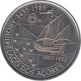 1989 PORTUGAL ONE HUNDRED ESCUDOS - WORLD COINS - Cambridgeshire Coins