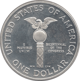 1989 SILVER 1 DOLLAR USA ( PROOF ) - SILVER WORLD COINS - Cambridgeshire Coins